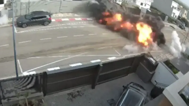 תיעוד הפגיעה בקריית שמונה תיעוד הפגיעה בקריית שמונה