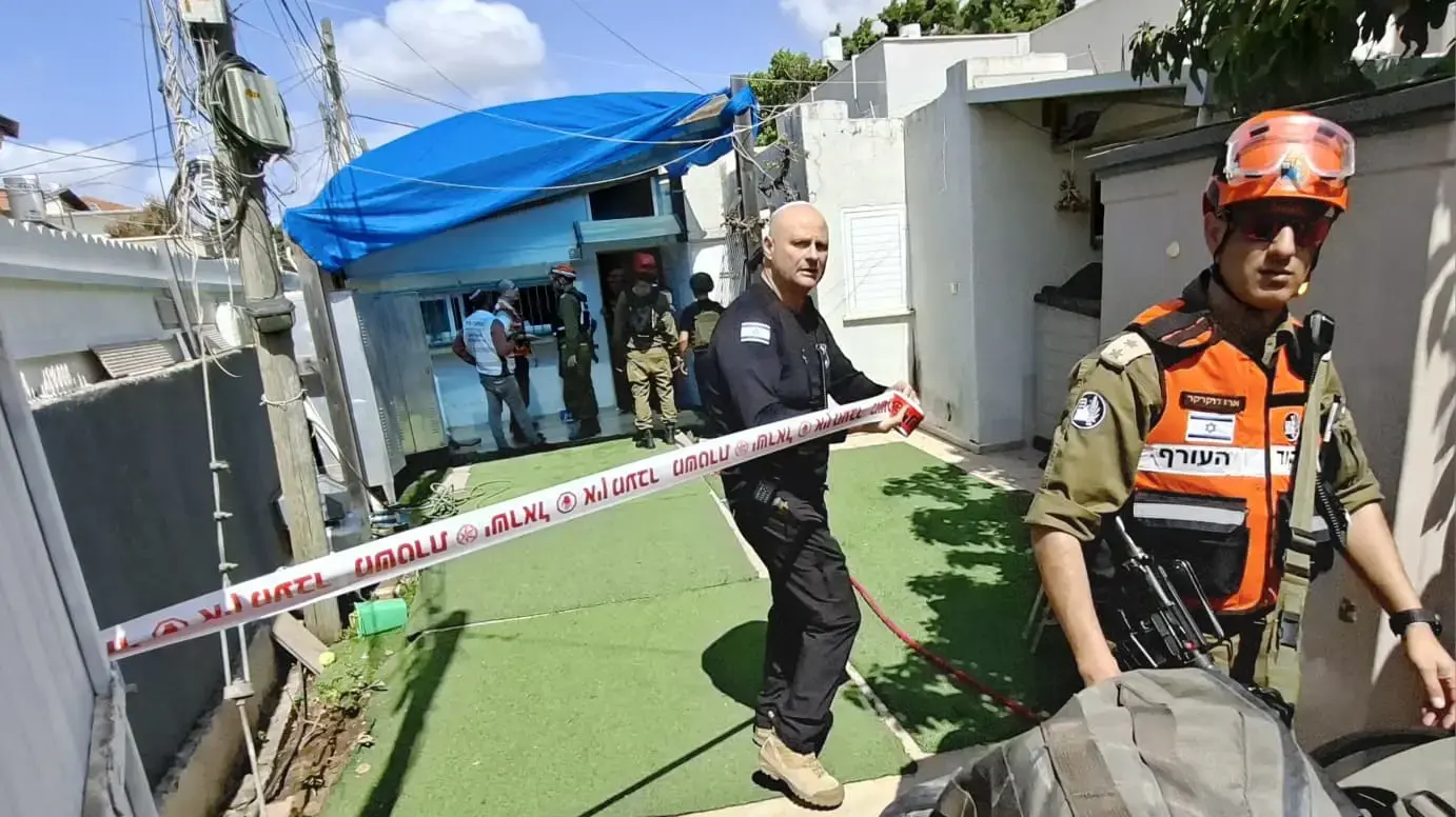 זירת הפגיעה בפתח תקווה זירת הפגיעה בפתח תקווה
