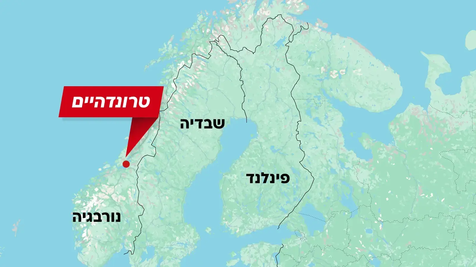 מפת נורבגיה ושבדיה, טרונדהיים מפת נורבגיה ושבדיה, טרונדהיים