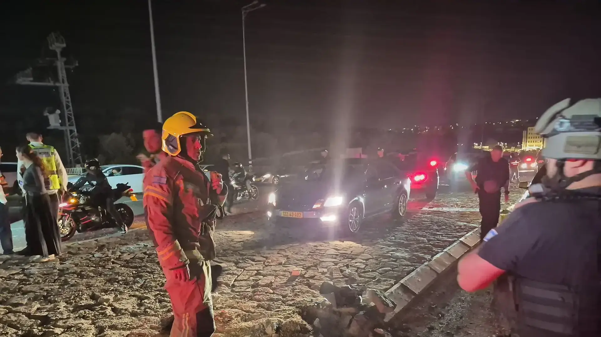 זירת הנפילה בכרמיאל, 16 באפריל 2026 זירת הנפילה בכרמיאל, 16 באפריל 2026