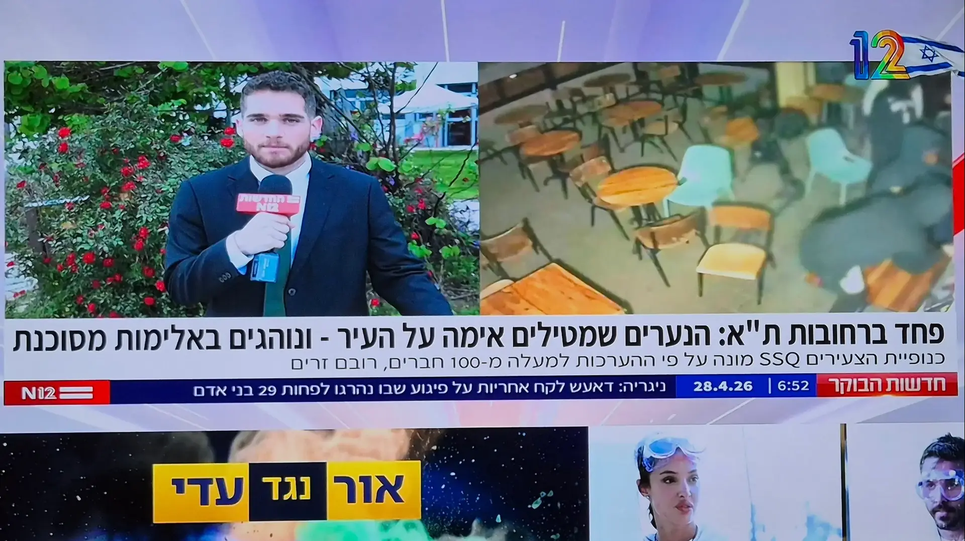 אדר גיציס מדווח על כנופיה אלימה בתל אביב , קשת 12 אדר גיציס מדווח על כנופיה אלימה בתל אביב , קשת 12