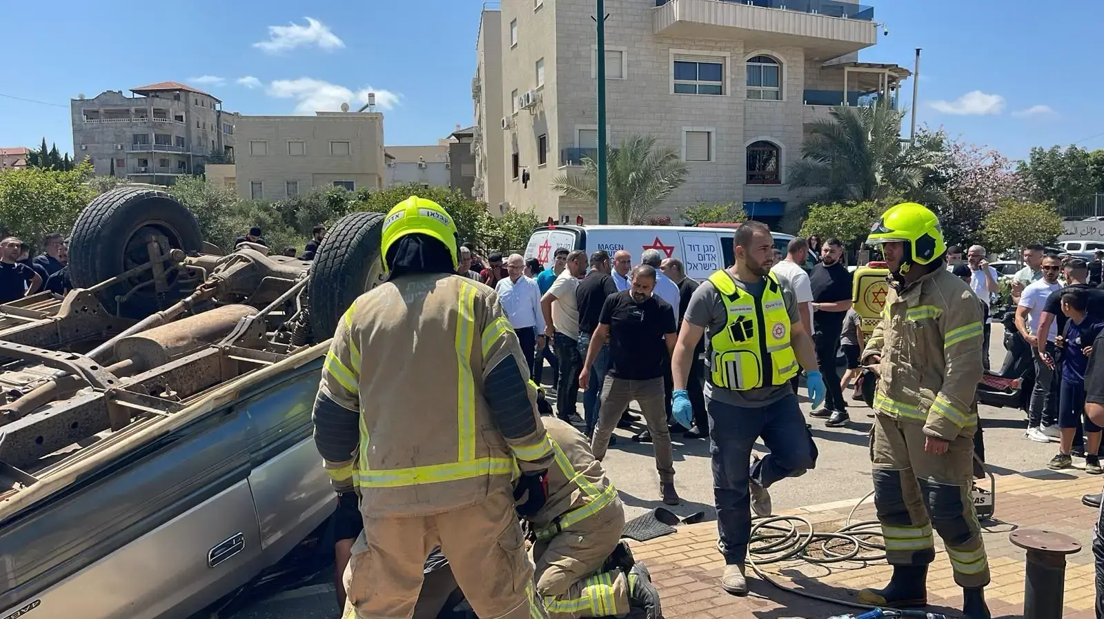 זירת התאונה בסכנין זירת התאונה בסכנין