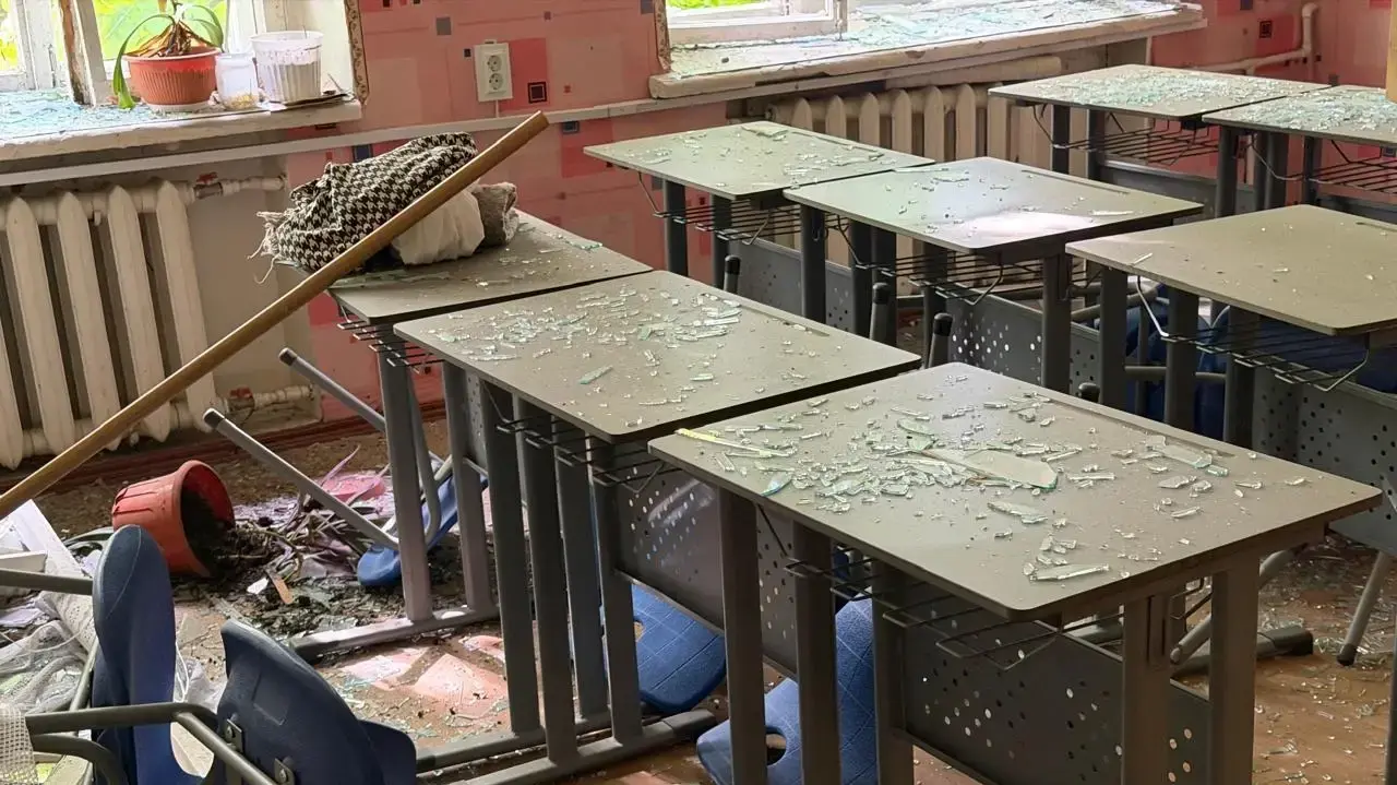 "הפיצוץ הרעיד את הרחוב": הרס רב בבית הספר היהודי באודסה