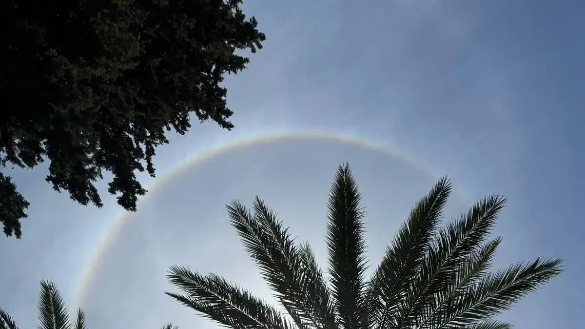 תופעת "קשת סביב השמש", בית אלפא. תופעת "קשת סביב השמש", בית אלפא.