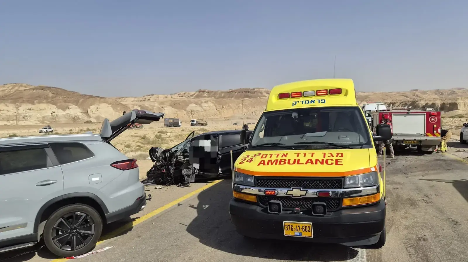 תאונה קשה בכביש 90 תאונה קשה בכביש 90