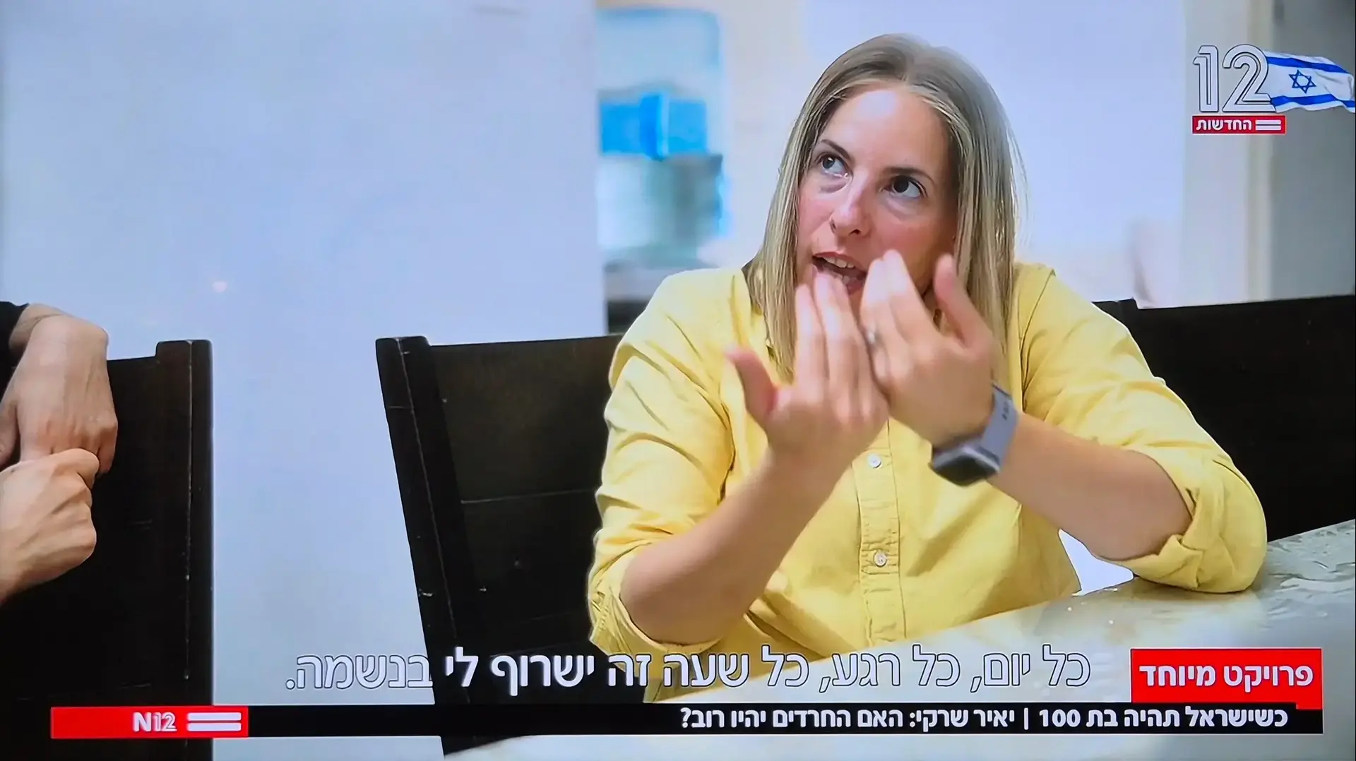 רבקי בלאו בפרויקט "כשישראל תהיה בת 100" חדשות 12 רבקי בלאו בפרויקט "כשישראל תהיה בת 100" חדשות 12