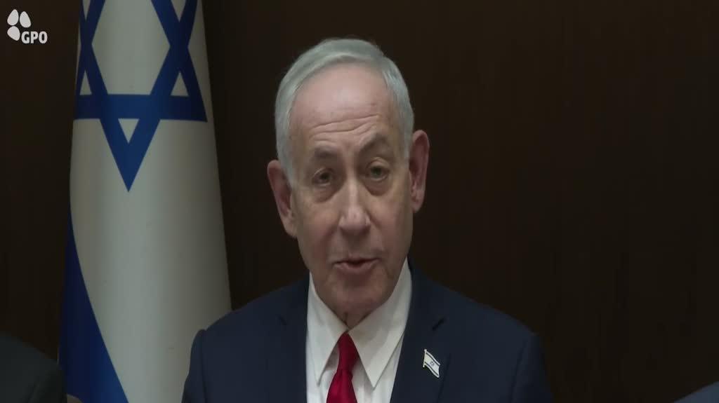 ראש הממשלה בנימין נתניהו בפתח הקבינט המדיני-ביטחוני ראש הממשלה בנימין נתניהו בפתח הקבינט המדיני-ביטחוני