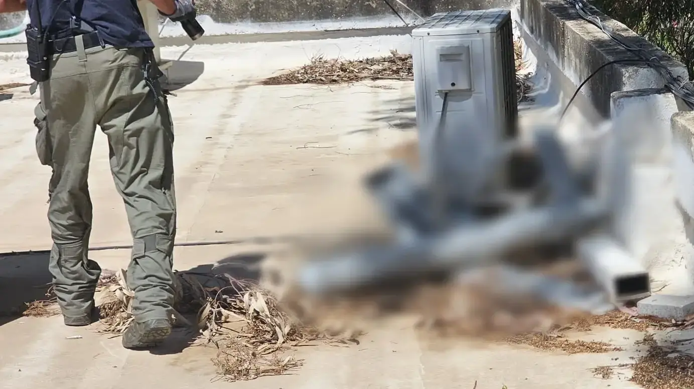הזירה שבה אותר כלי טיס בלתי מאויש בגליל המערבי. 8 במאי 2026 הזירה שבה אותר כלי טיס בלתי מאויש בגליל המערבי. 8 במאי 2026