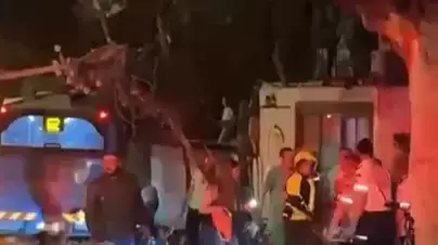 תאונת דרכים, אוטובוס פגע בעמוד חשמל, תל אביב, 18 במאי 2026