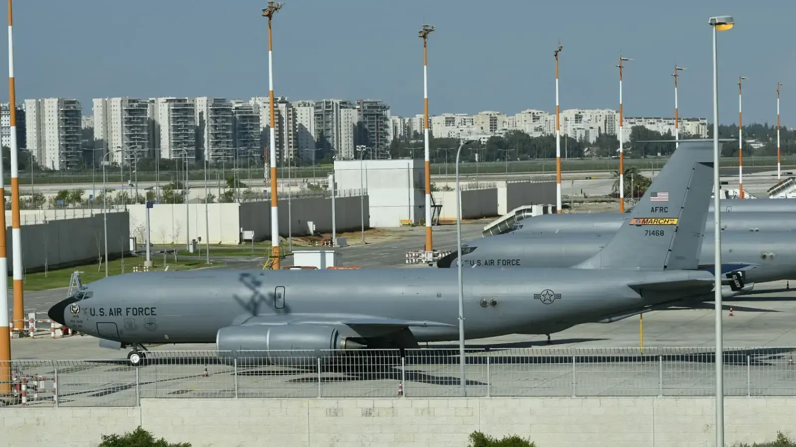 מטוסי תדלוק אמריקניים בנתב"ג, 25 בפברואר 2026 מטוסי תדלוק אמריקניים בנתב"ג, 25 בפברואר 2026