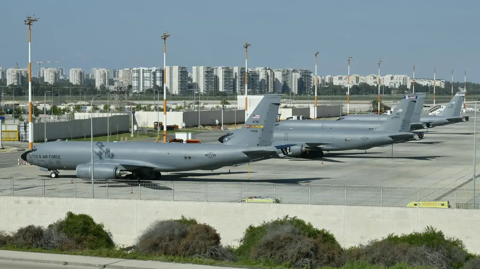 מטוסי תדלוק אמריקניים בנתב"ג, 25 בפברואר 2026 מטוסי תדלוק אמריקניים בנתב"ג, 25 בפברואר 2026