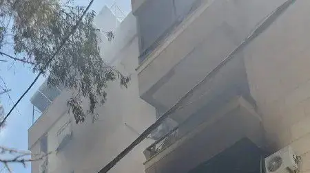 תיעוד מזירת התקיפה בביירות תיעוד מזירת התקיפה בביירות