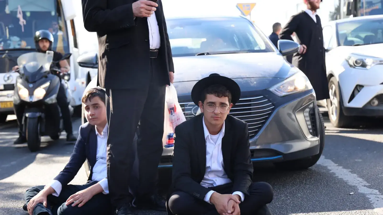 הפגנת חרדים הפגנת חרדים