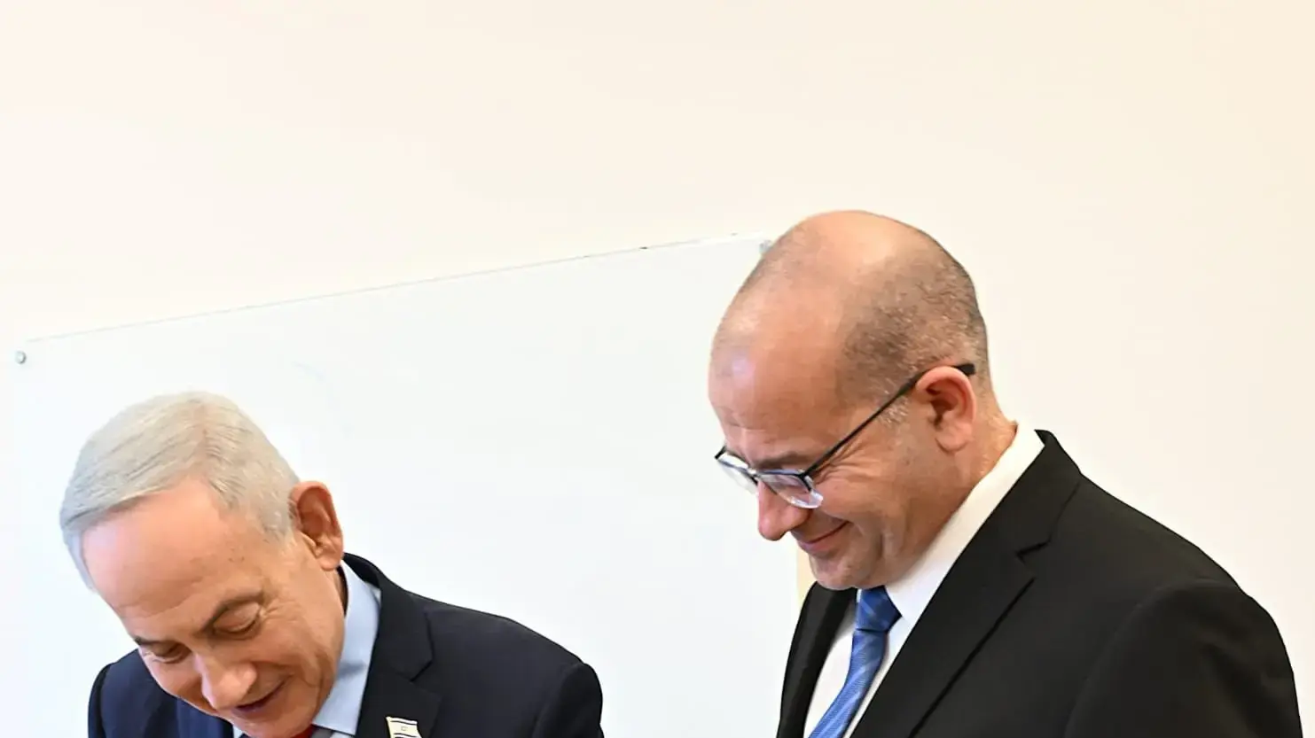 ראש הממשלה בנימין נתניהו, ראש המוסד הנכנס האלוף רומן גופמן,2 ביוני 2026 ראש הממשלה בנימין נתניהו, ראש המוסד הנכנס האלוף רומן גופמן,2 ביוני 2026