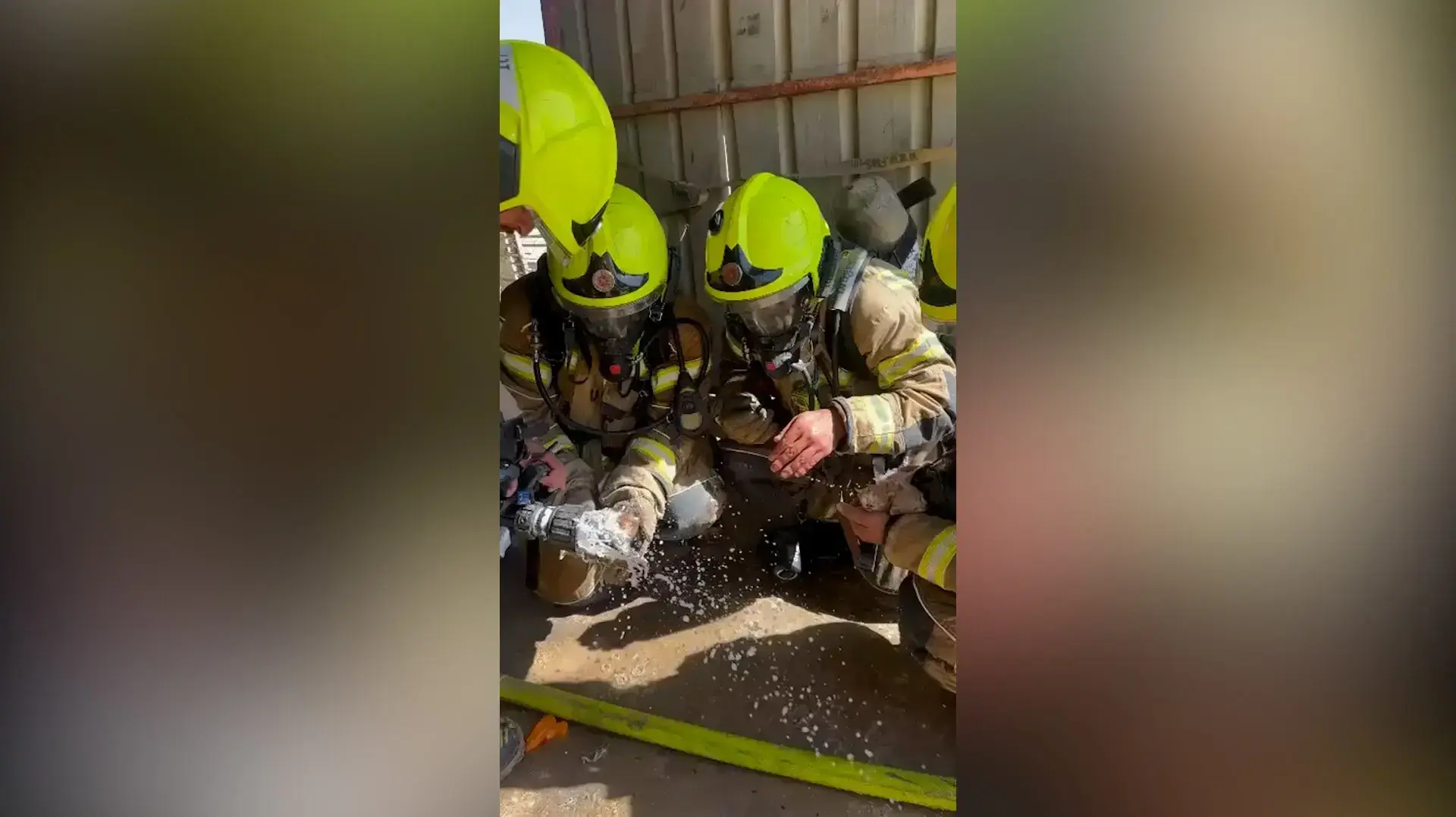 לוחמי האש חילצו גורי חתולים משריפה במבנה בפזורה סמוך לערערה בנגב