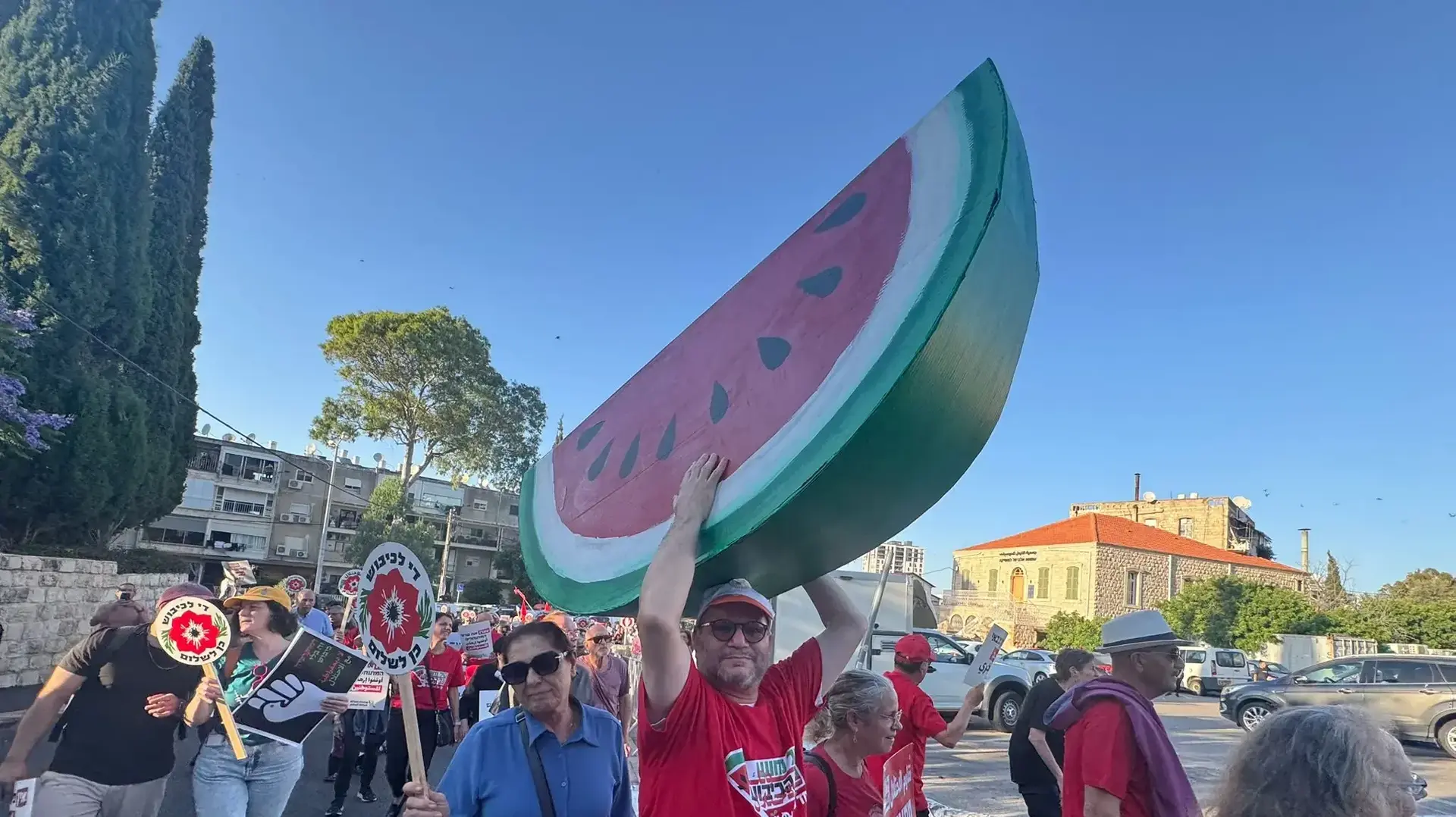 חבר הכנסת עופר כסיף בהפגנה חבר הכנסת עופר כסיף בהפגנה