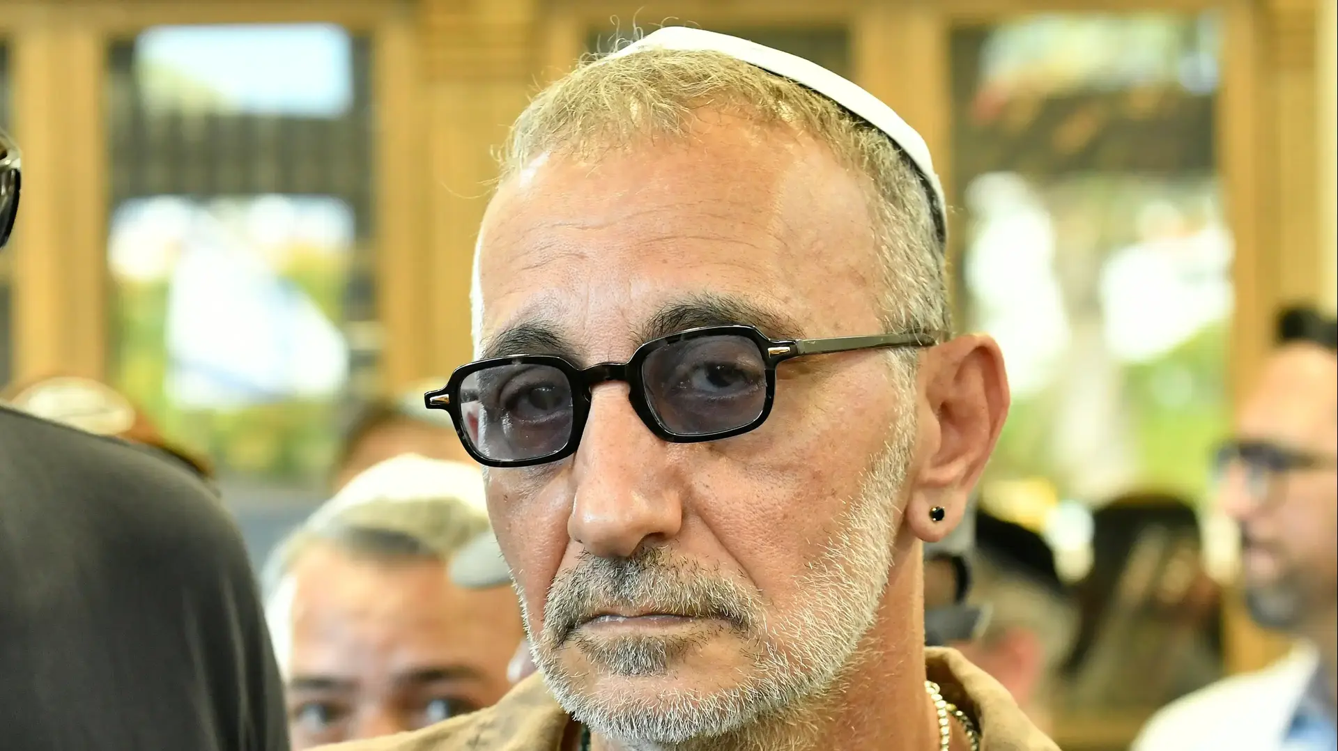 שמעון בוסקילה, הלוויתו של ישי לוי, בית העלמין ראש העין, 7 ביוני 2026