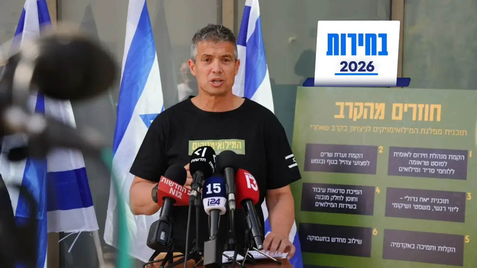 יועז הנדל נבחר מחדש ליו"ר מפלגת המילואימניקים