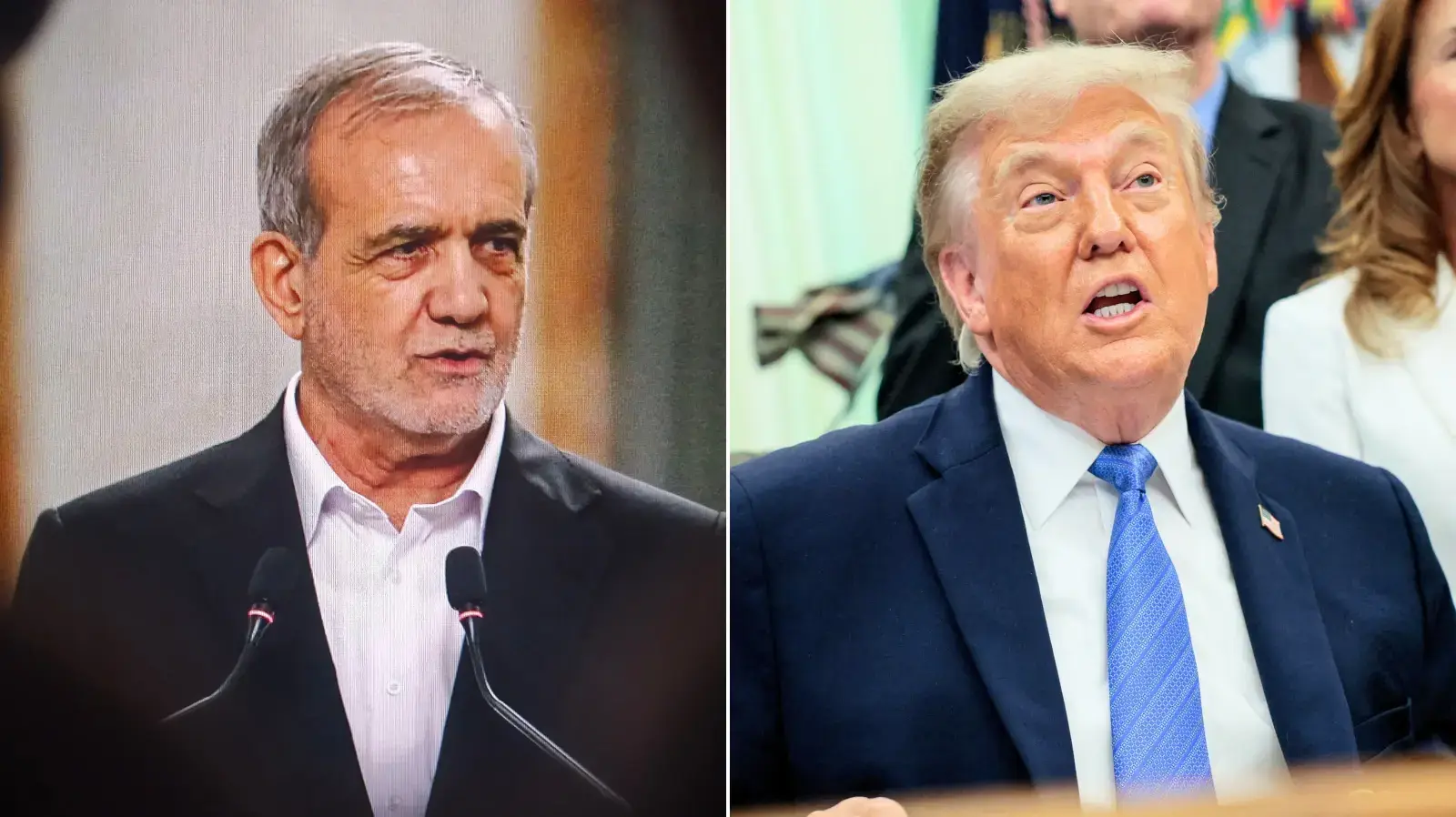דונלד טראמפ, מסעוד פזשכיאן דונלד טראמפ, מסעוד פזשכיאן