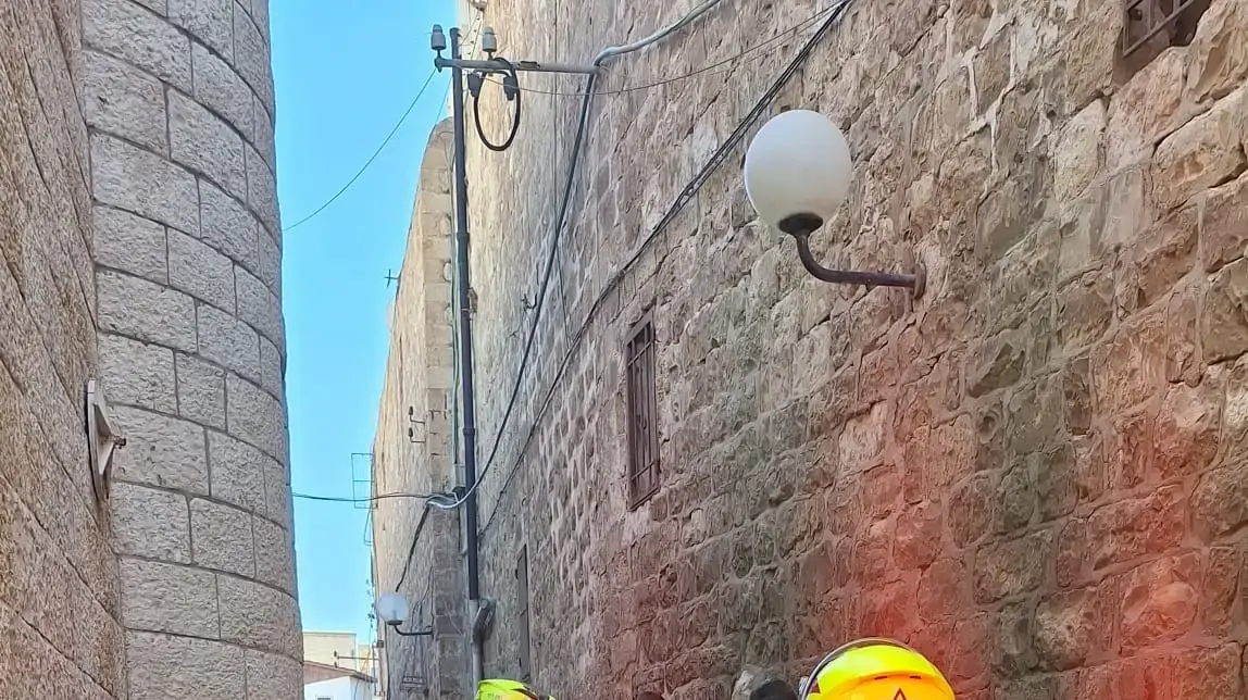 פיצוץ בלון גז ברובע היהודי בעיר העתיקה בירושלים