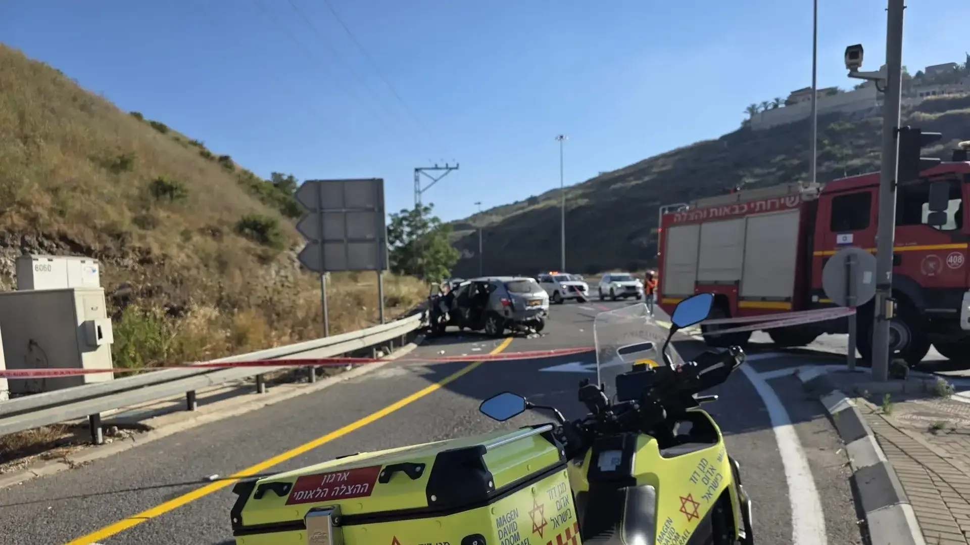 גבר נהרג בפיצוץ רכב בכביש 65