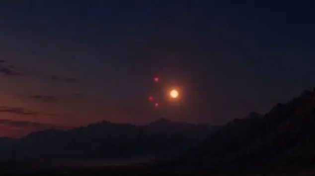 הדמיה אמנותית של "כדור האם" משחרר את ה"כדורים" הקטנים יותר, כפי שדיווחו הסוכנים הפדרליים הדמיה אמנותית של "כדור האם" משחרר את ה"כדורים" הקטנים יותר, כפי שדיווחו הסוכנים הפדרליים