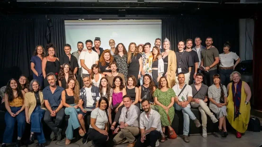 צוות תיאטרון באר שבע בעת מסיבת העתונאים להצגת הרפרטואר לשנת 2026-7 צוות תיאטרון באר שבע בעת מסיבת העתונאים להצגת הרפרטואר לשנת 2026-7