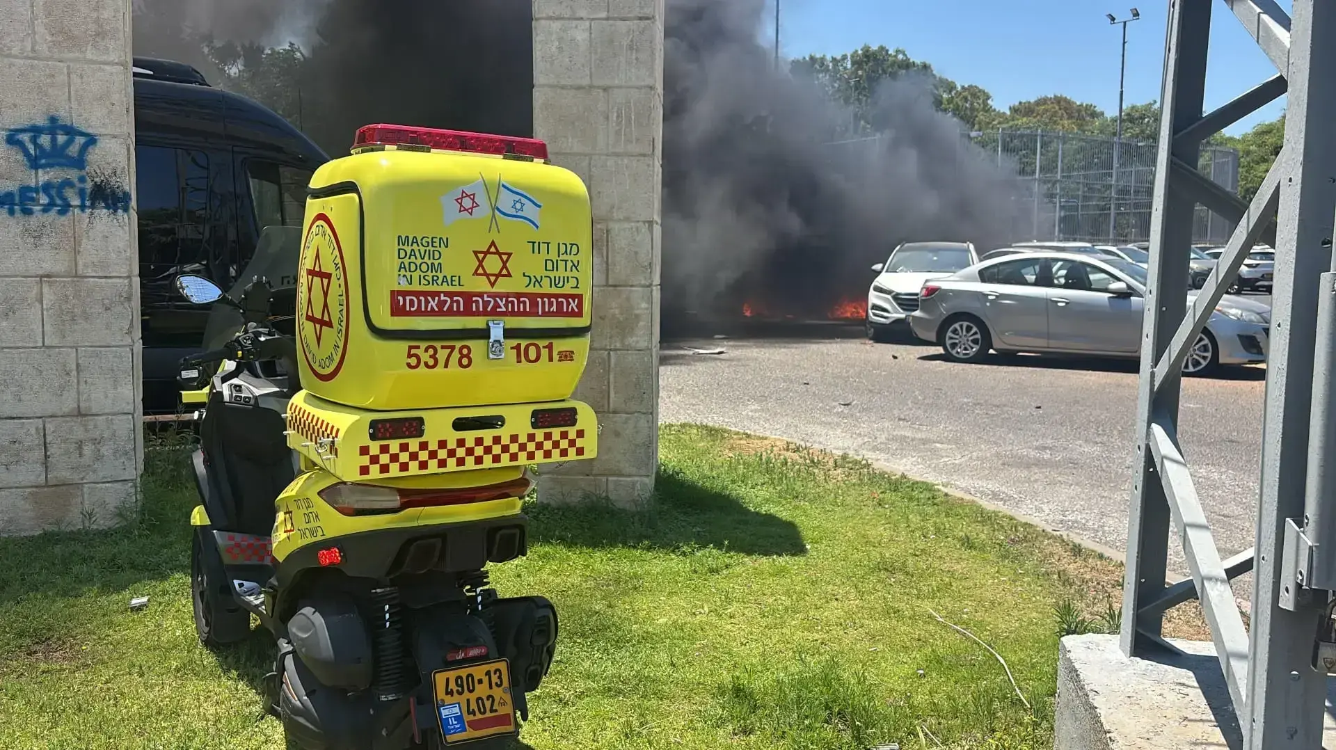 פיצוץ רכב אירע בחולון, בן 30 במצב קשה ולא יציב פיצוץ רכב אירע בחולון, בן 30 במצב קשה ולא יציב