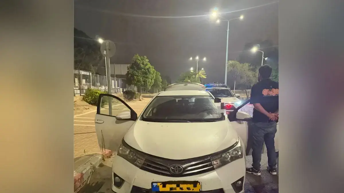 נהג קטין בן 14 נעצר על ידי שוטרי תחנת באר שבע