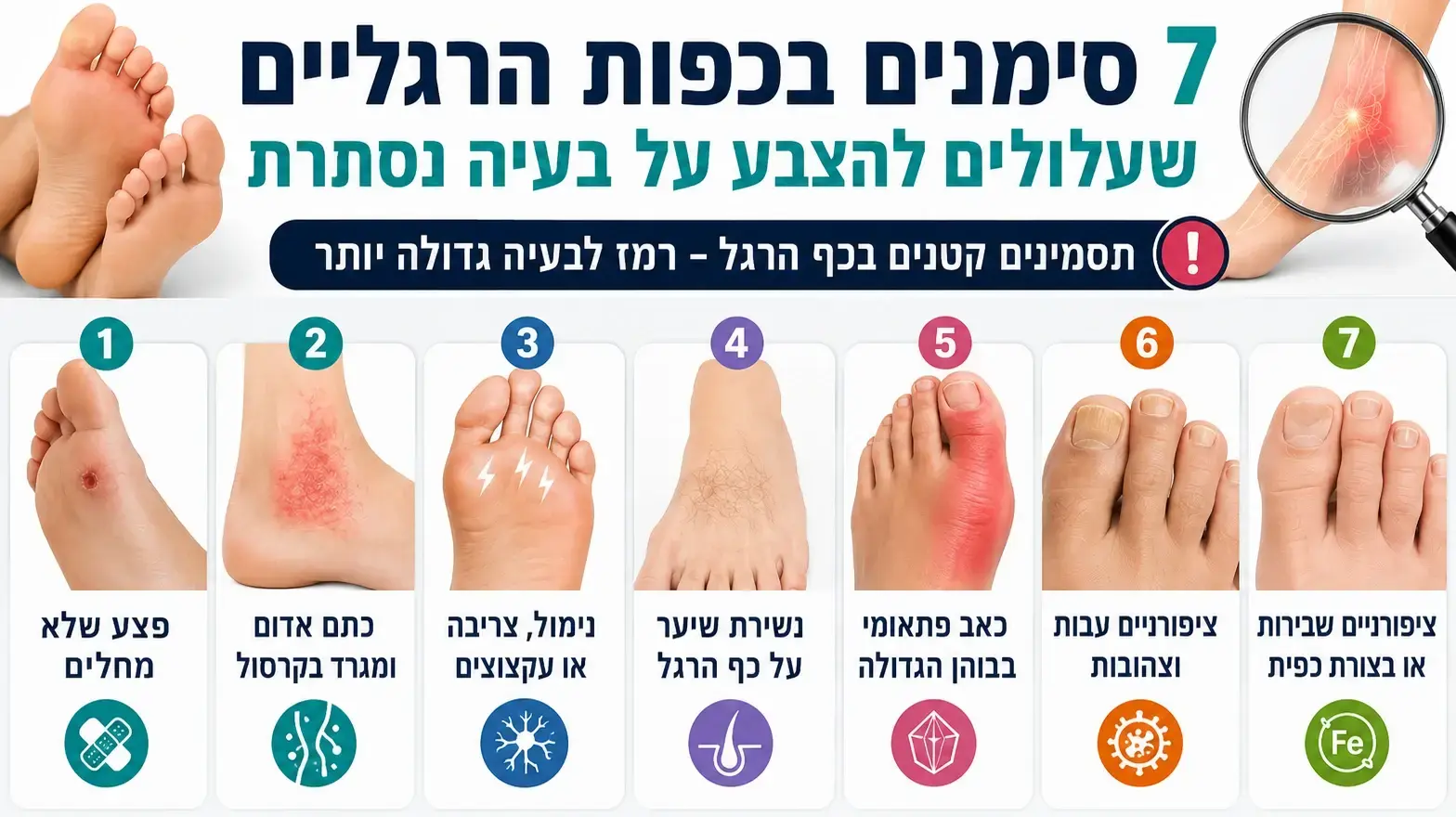 כף הרגל כמבשרת מחלות כף הרגל כמבשרת מחלות