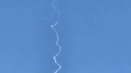 שובל טיל בשמי ירדן, 9 ביולי 2026 שובל טיל בשמי ירדן, 9 ביולי 2026