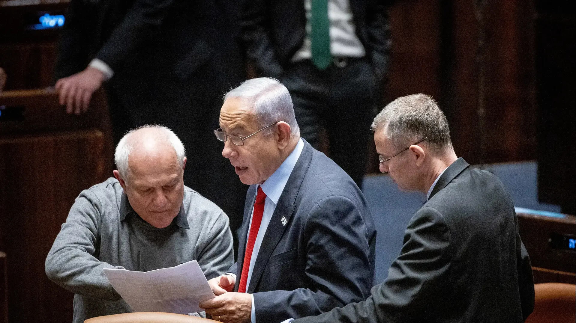 חיים כ"ץ לצד בנימין נתניהו