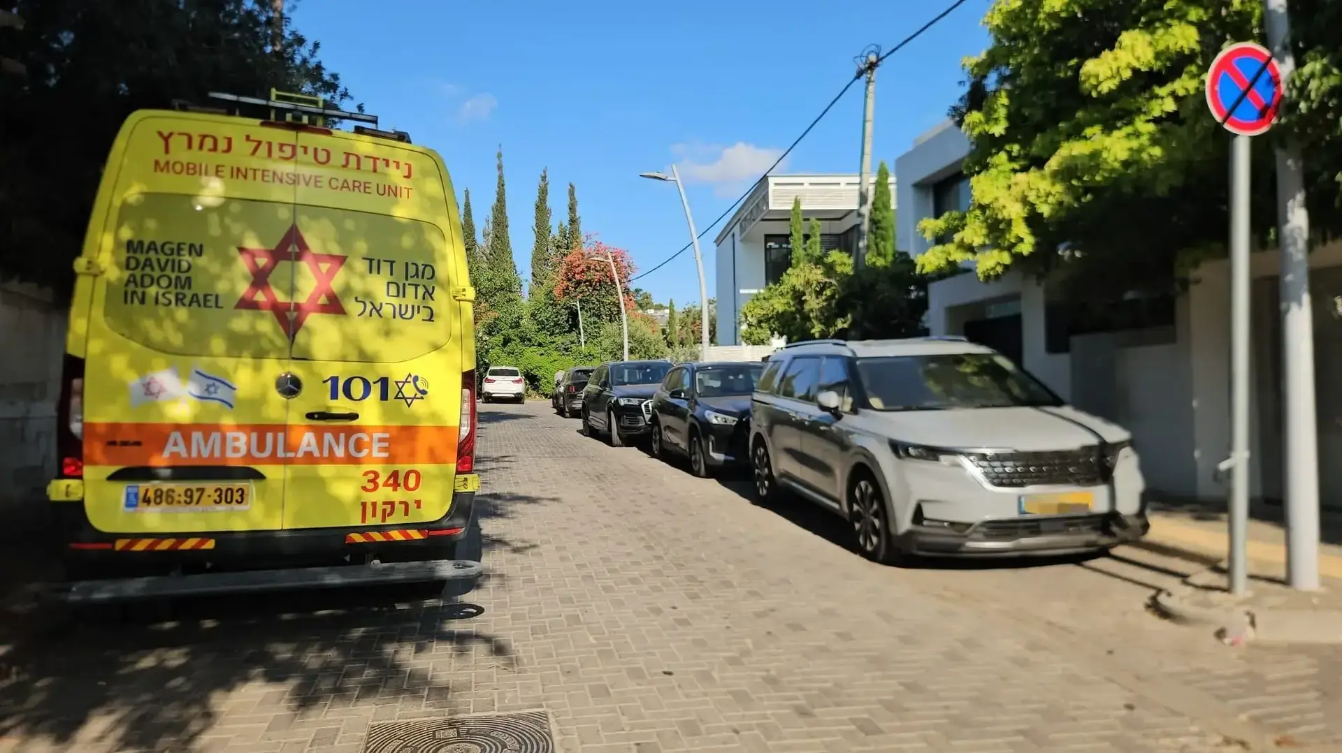 סמוך לזירה בהרצליה