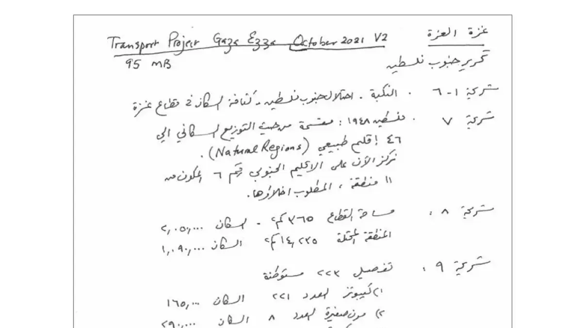 מסמכים חדשים של יחיא סינואר חדשים שנתפסו כשלל ברצועת עזה
