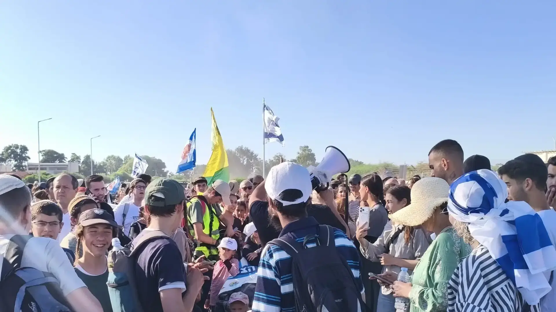 צעדה מחאה לעבר רצועת עזה, חניון חוף זיקים, 19 ביולי 2026