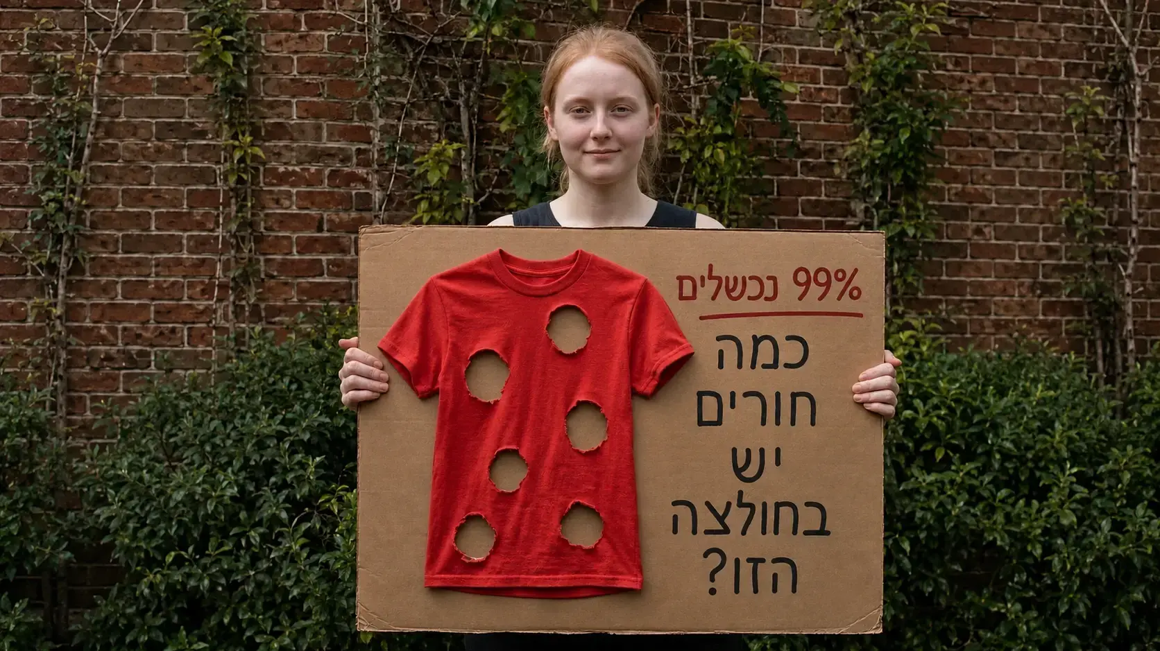 חידת חורים בחולצה