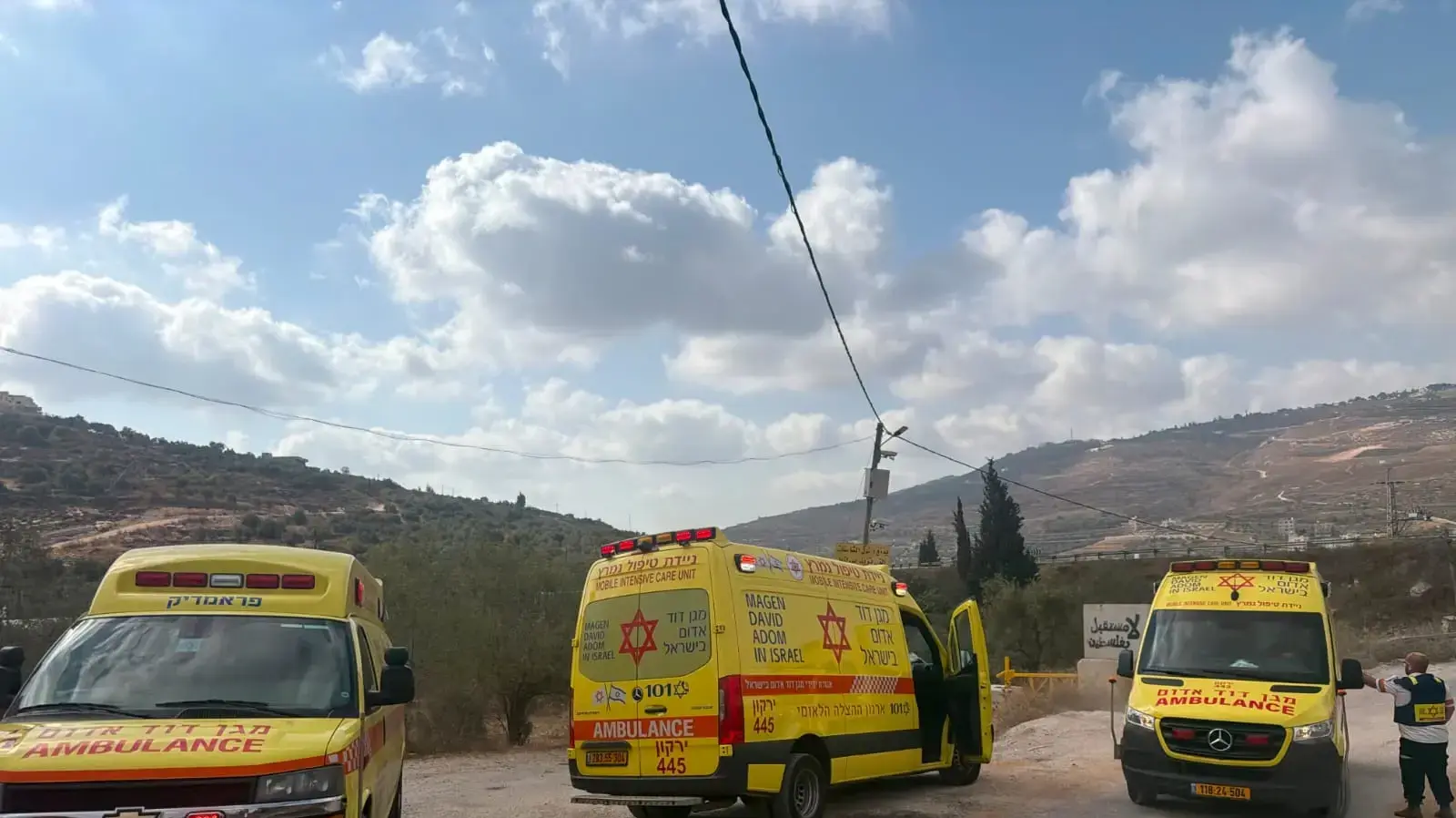 זירת הפיגוע בחוות גלעד זירת הפיגוע בחוות גלעד