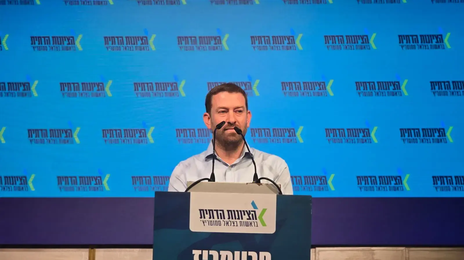 מנכ"ל "הציונות הדתית" יהודה ולד במהלך הפריימריז במפלגה מנכ"ל "הציונות הדתית" יהודה ולד במהלך הפריימריז במפלגה
