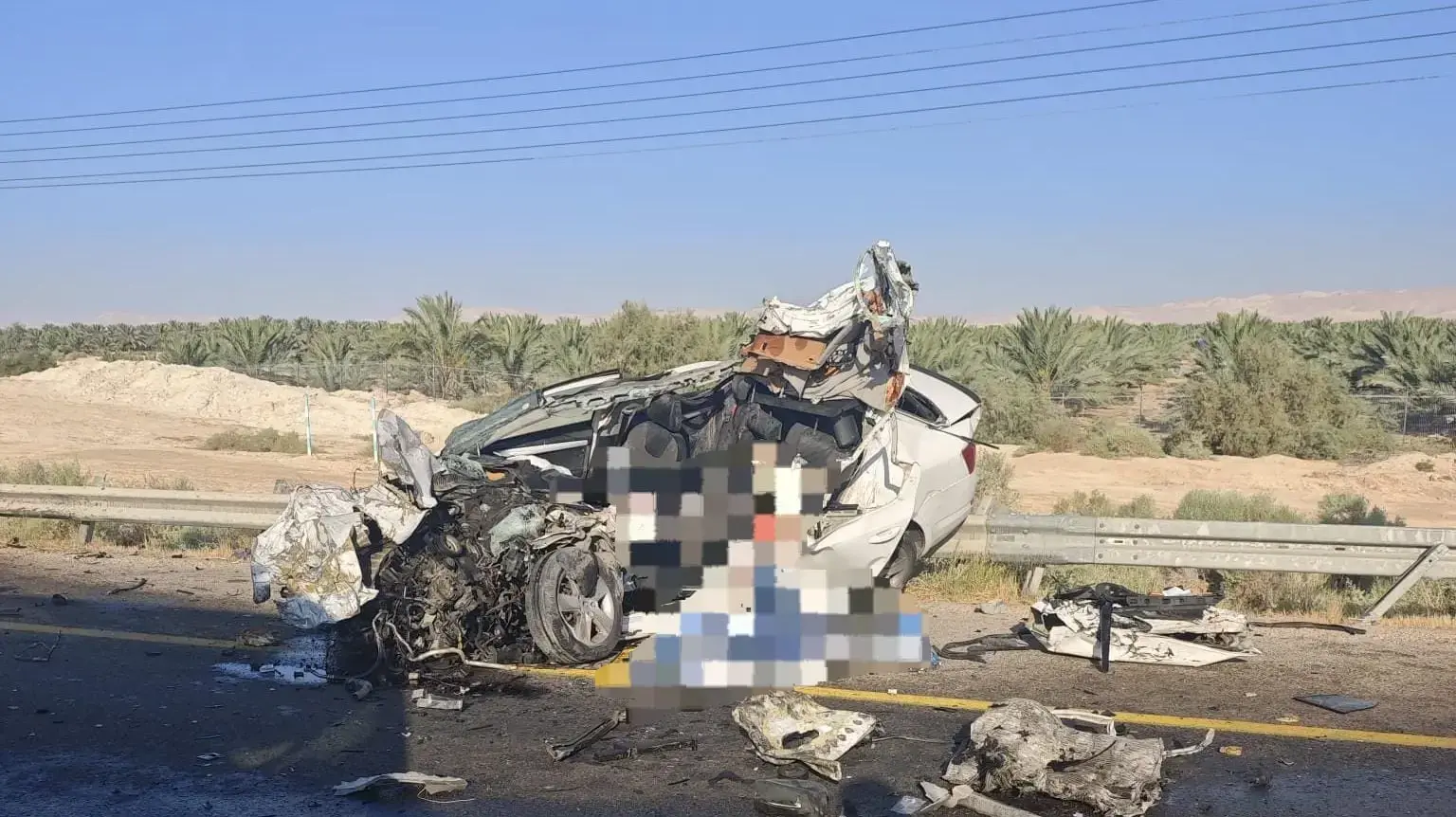 זירת התאונה סמוך צומת מסוף אלנבי זירת התאונה סמוך צומת מסוף אלנבי