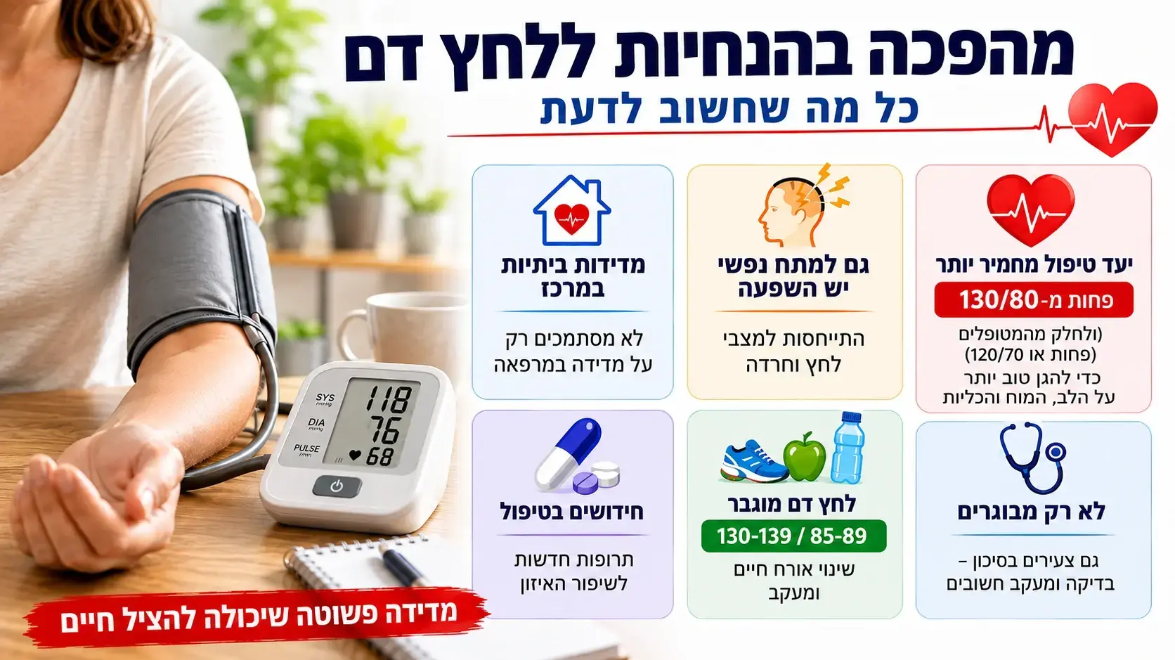 לחץ דם - ההנחיות החדשות לחץ דם - ההנחיות החדשות
