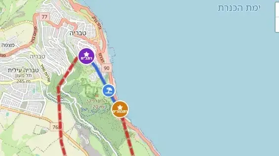 איסור גורף על מעבר בציר החוף הסמוך ל"טרפז", והוראה מפורשת לנסוע בדרך חלופית ועוקפת איסור גורף על מעבר בציר החוף הסמוך ל"טרפז", והוראה מפורשת לנסוע בדרך חלופית ועוקפת
