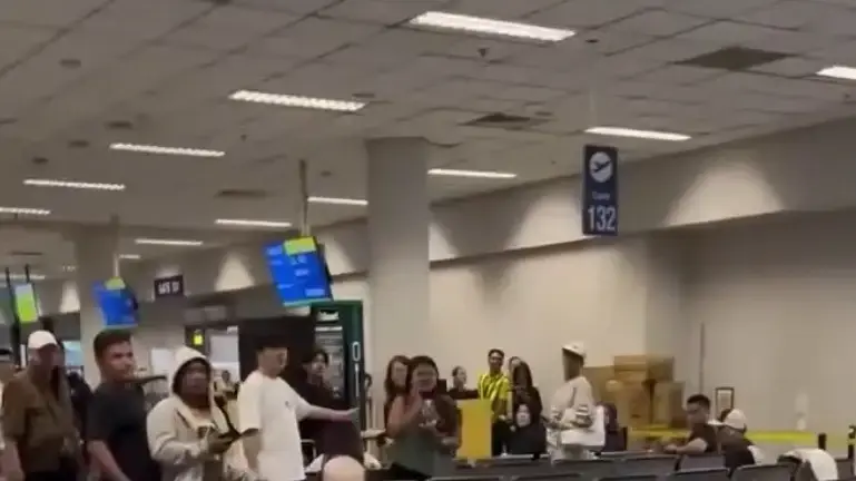 קטטה בין תייר ישראלי לתייר אמריקאי בשדה התעופה בפיליפינים