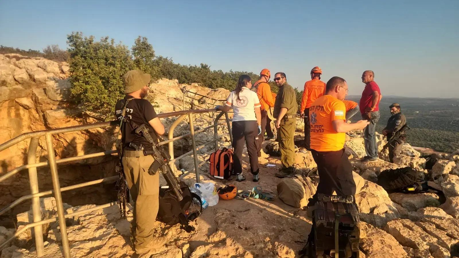 נער כבן 16 נפל ונפצע בסנפלינג בסמוך למערת קשת, 9 באוגוסט 2026