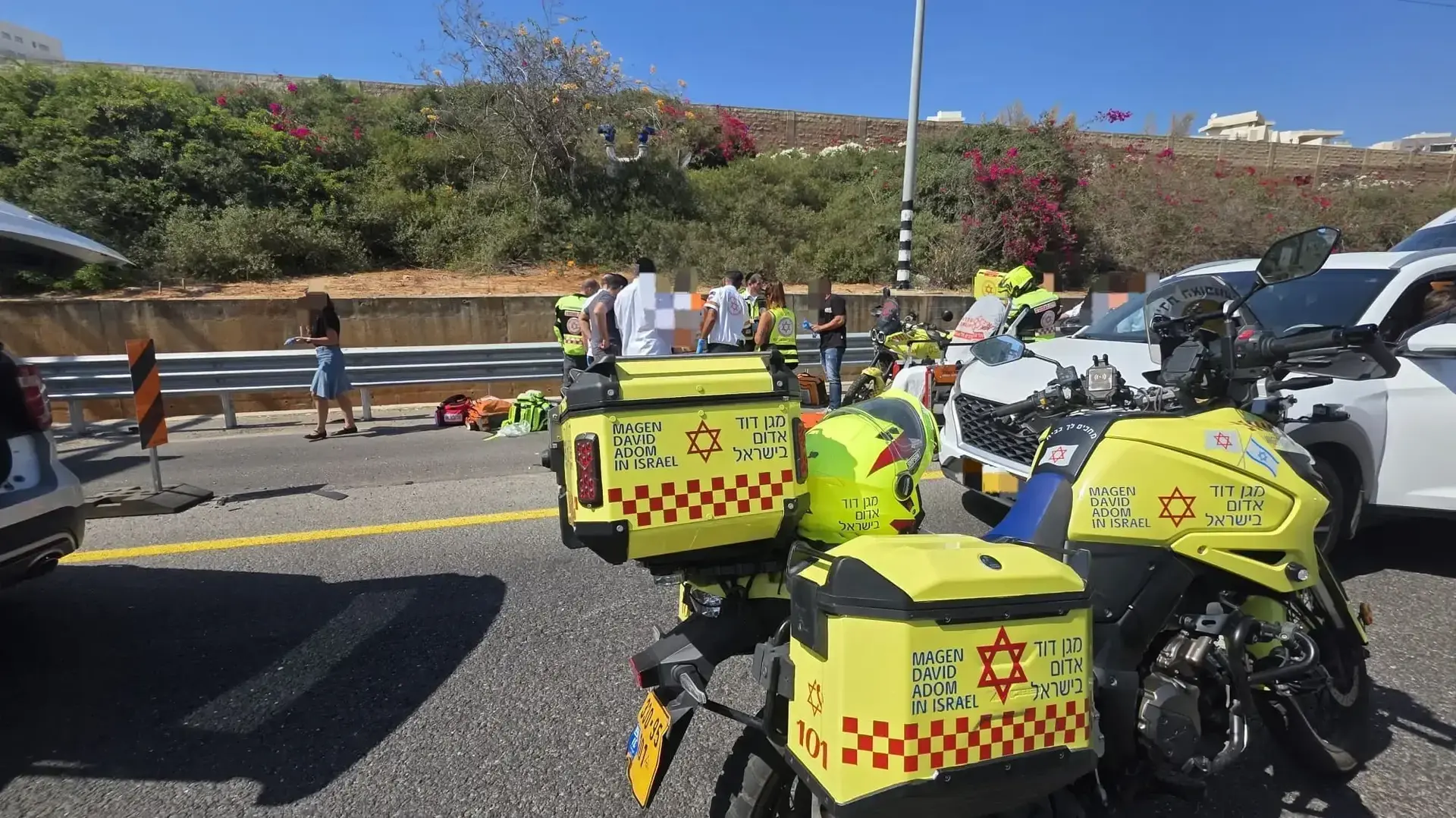 התאונה בכביש 471 סמוך למחלף אונו