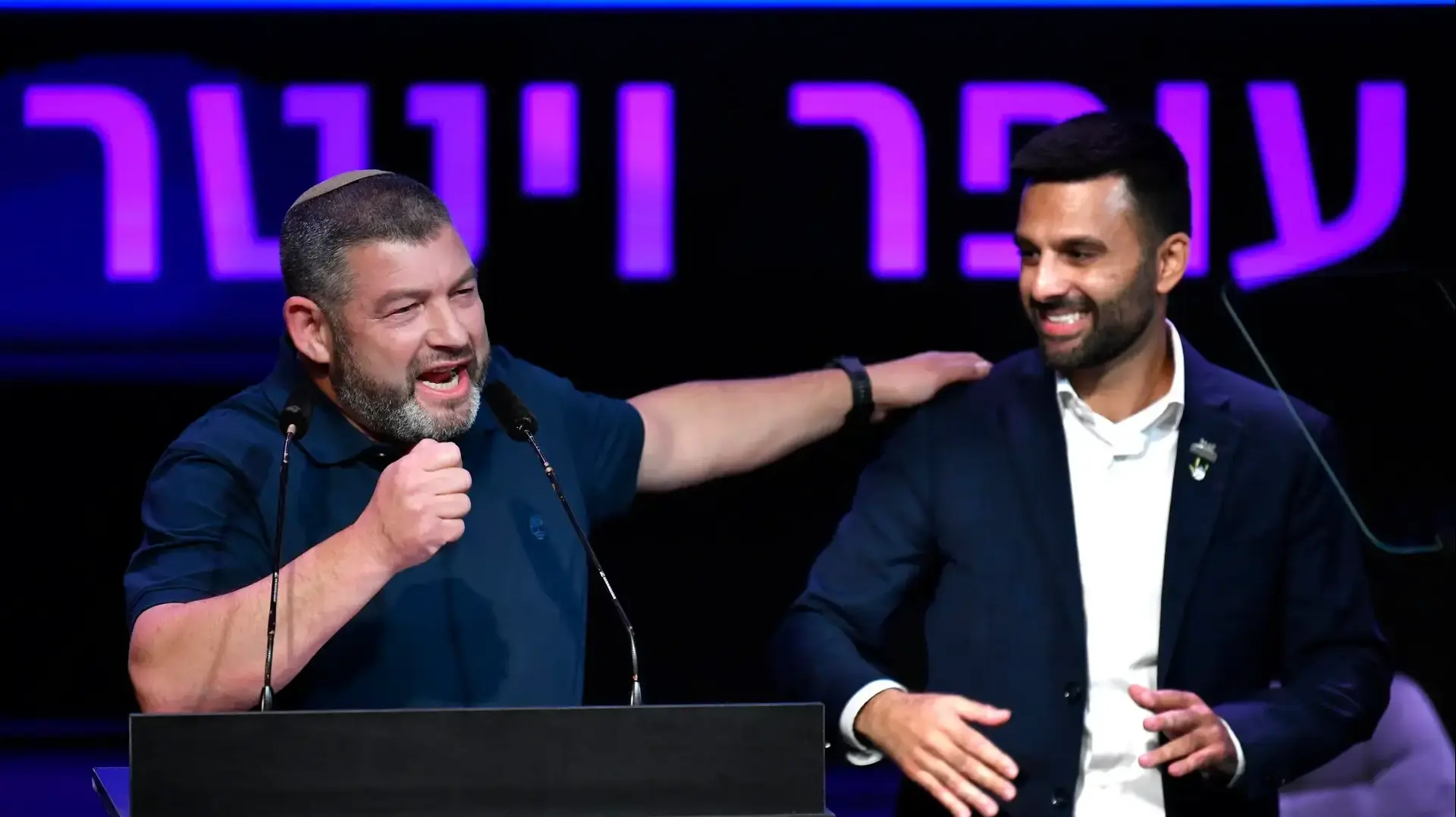 עופר וינטר, יוסף חדאד, השקת מפלגת "עמך ישראל", 25 באוגוסט 2026 עופר וינטר, יוסף חדאד, השקת מפלגת "עמך ישראל", 25 באוגוסט 2026