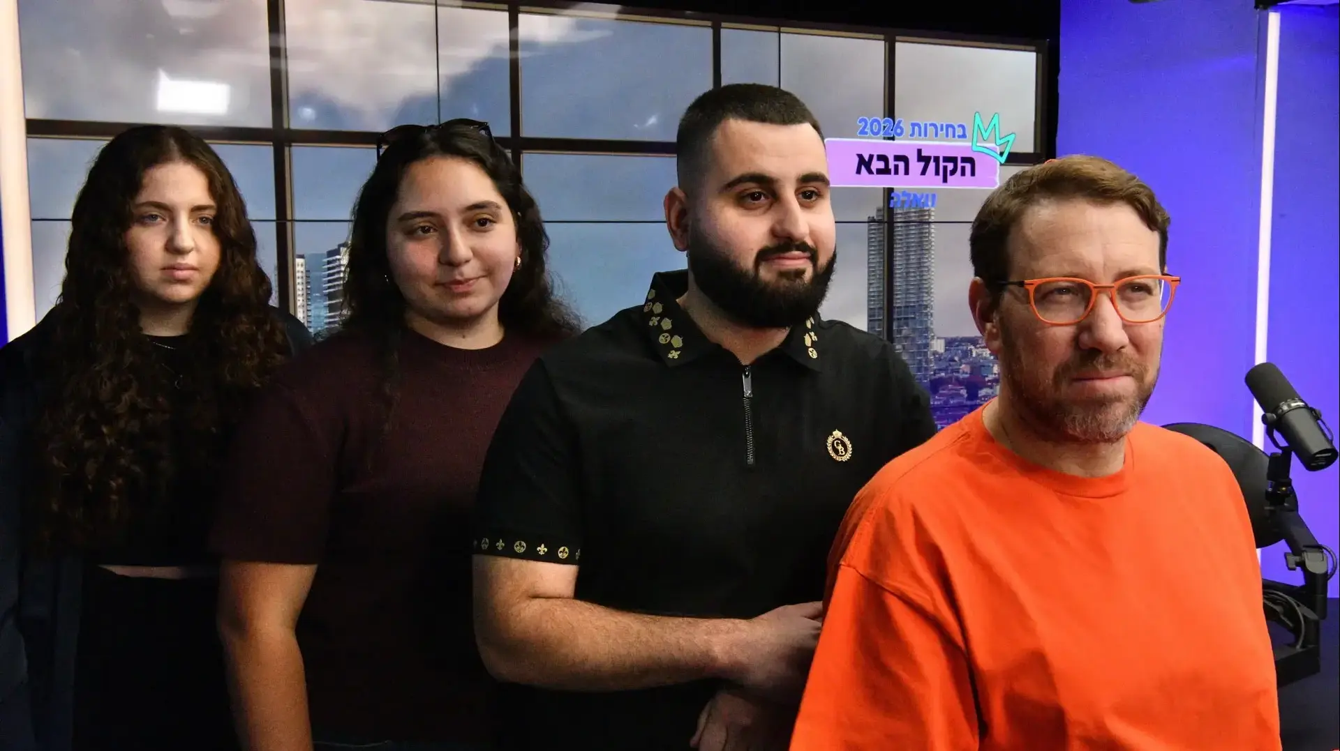 יהודה שלזינגר, ליה שוורץ, הדר כהן, עבד רביע, הקול הבא, 1 בספטמבר 2026 יהודה שלזינגר, ליה שוורץ, הדר כהן, עבד רביע, הקול הבא, 1 בספטמבר 2026