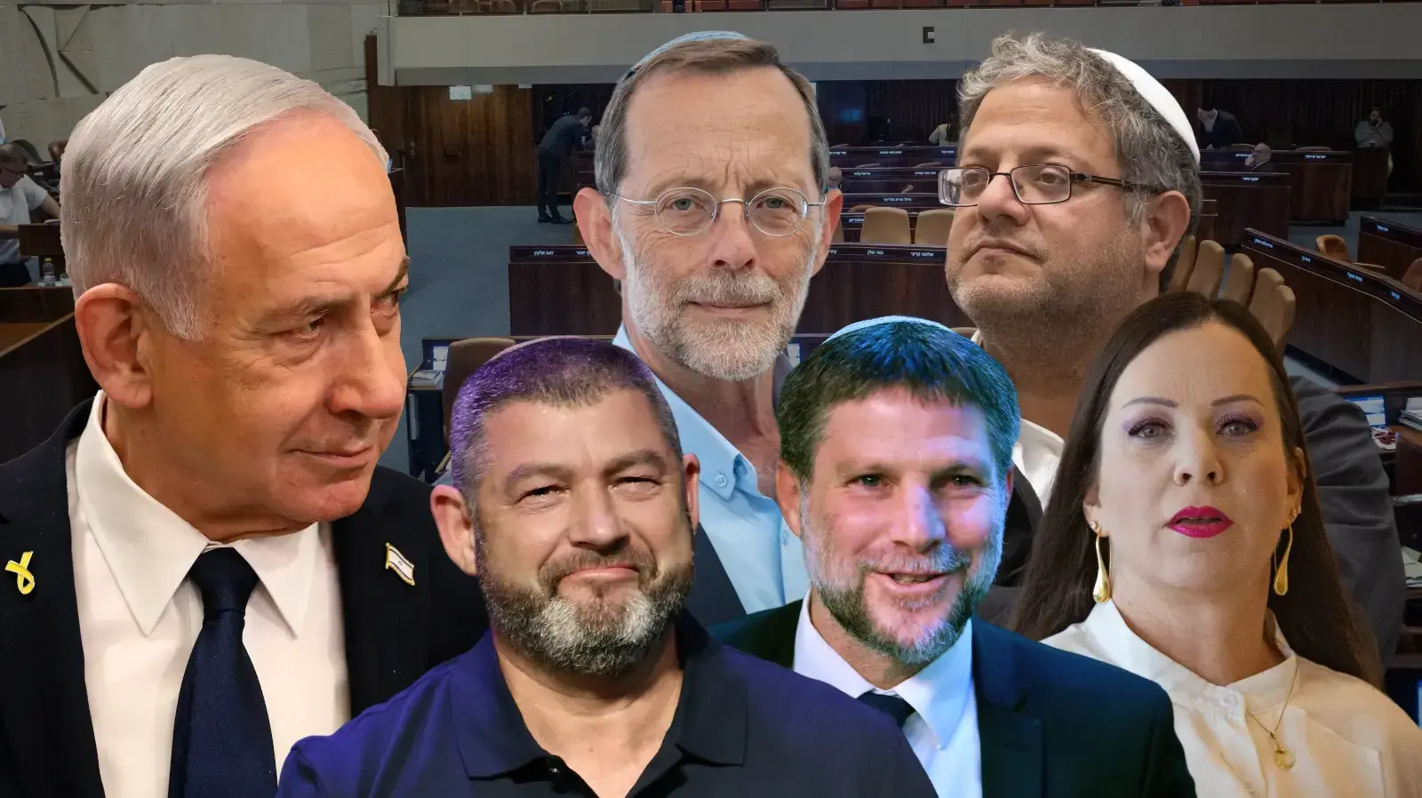 טלי גוטליב, איתמר בן גביר, בנימין נתניהו, עופר וינטר, בצלאל סמוטריץ', משה פייגלין טלי גוטליב, איתמר בן גביר, בנימין נתניהו, עופר וינטר, בצלאל סמוטריץ', משה פייגלין