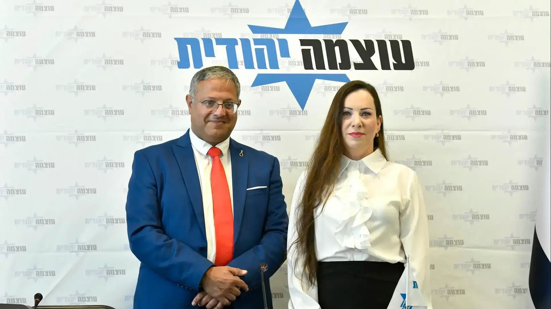 איתמר בן גביר, טלי גוטליב, הכרזה על הצטרפותה למפלגת עוצמה יהודית, 4 בספטמבר 2026 איתמר בן גביר, טלי גוטליב, הכרזה על הצטרפותה למפלגת עוצמה יהודית, 4 בספטמבר 2026
