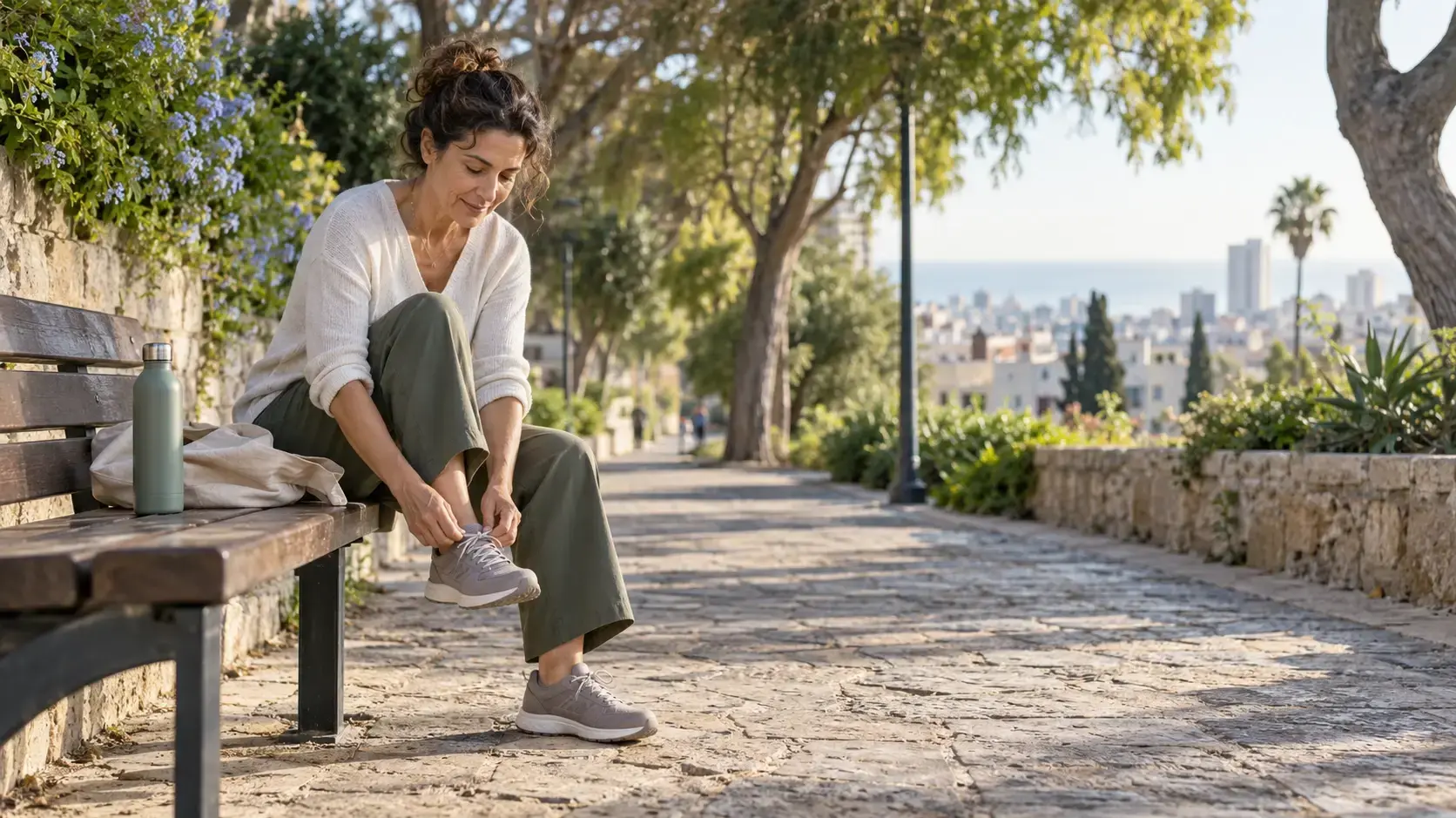 אישה לפני אימון כושר אישה לפני אימון כושר