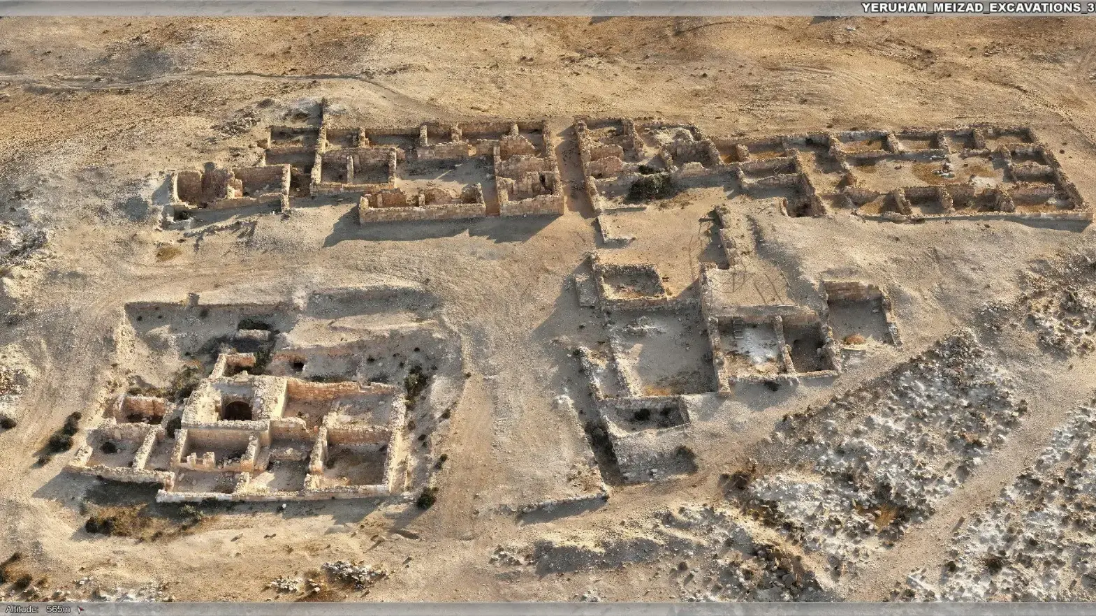 ממצאים ארכיאולוגיים בנחל שועלים שזוהו ע"י רחפן
